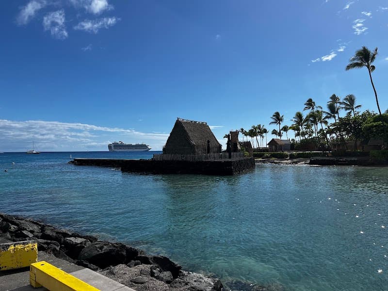 Kailua Pier and Seawall at Sunset