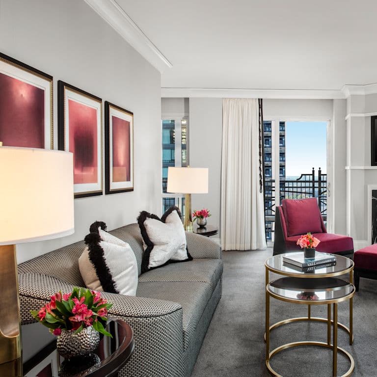 Astoria Suite – 1 King Bedroom, Two Fireplaces