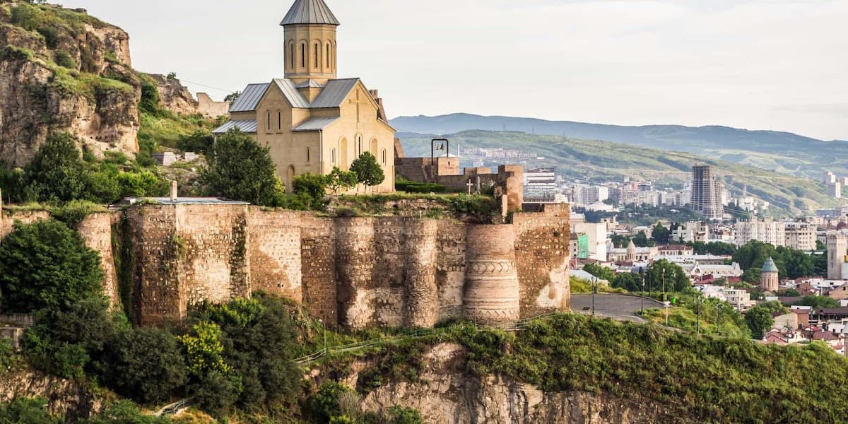 Aerial Tramway in Tbilisi (Narikala Fortress)