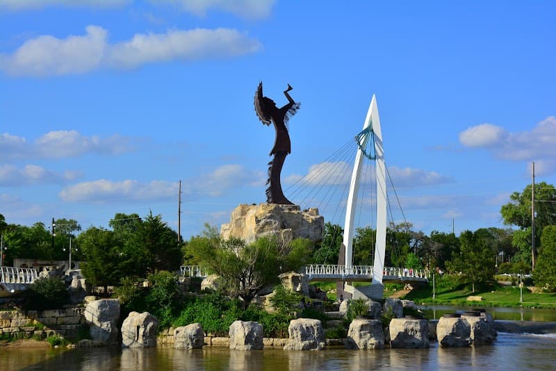 Arkansas River Walk & Keeper of the Plains Plaza