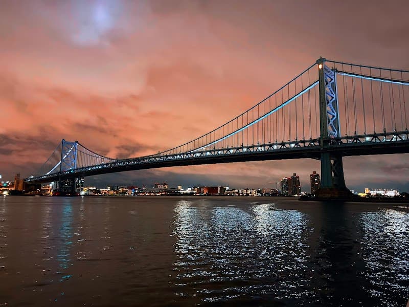 Ben Franklin Bridge Pedestrian Walk (Sunset/Night)