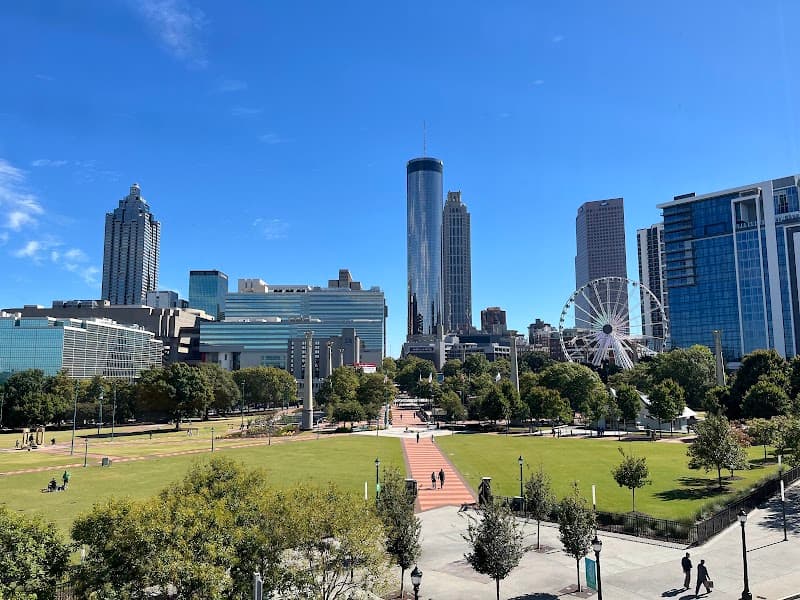 Centennial Olympic Park & Downtown Skyline Views