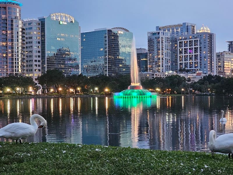 Evening Walk at Lake Eola Park