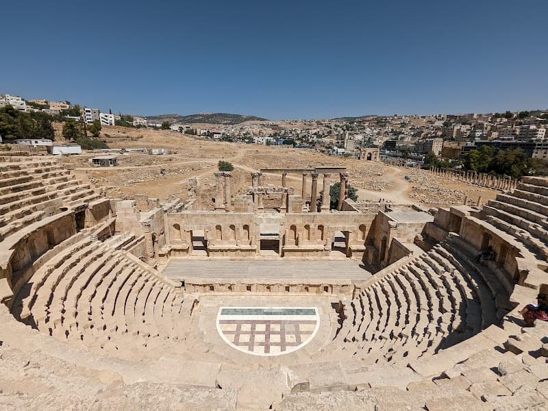 Jerash Evening Walk & Views from the North Theater