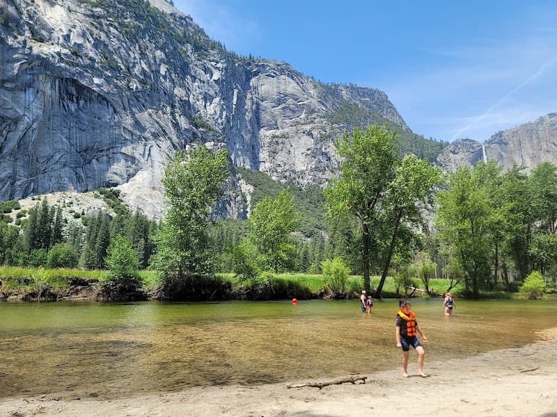 Merced River Beach at Sentinel Beach Picnic Area