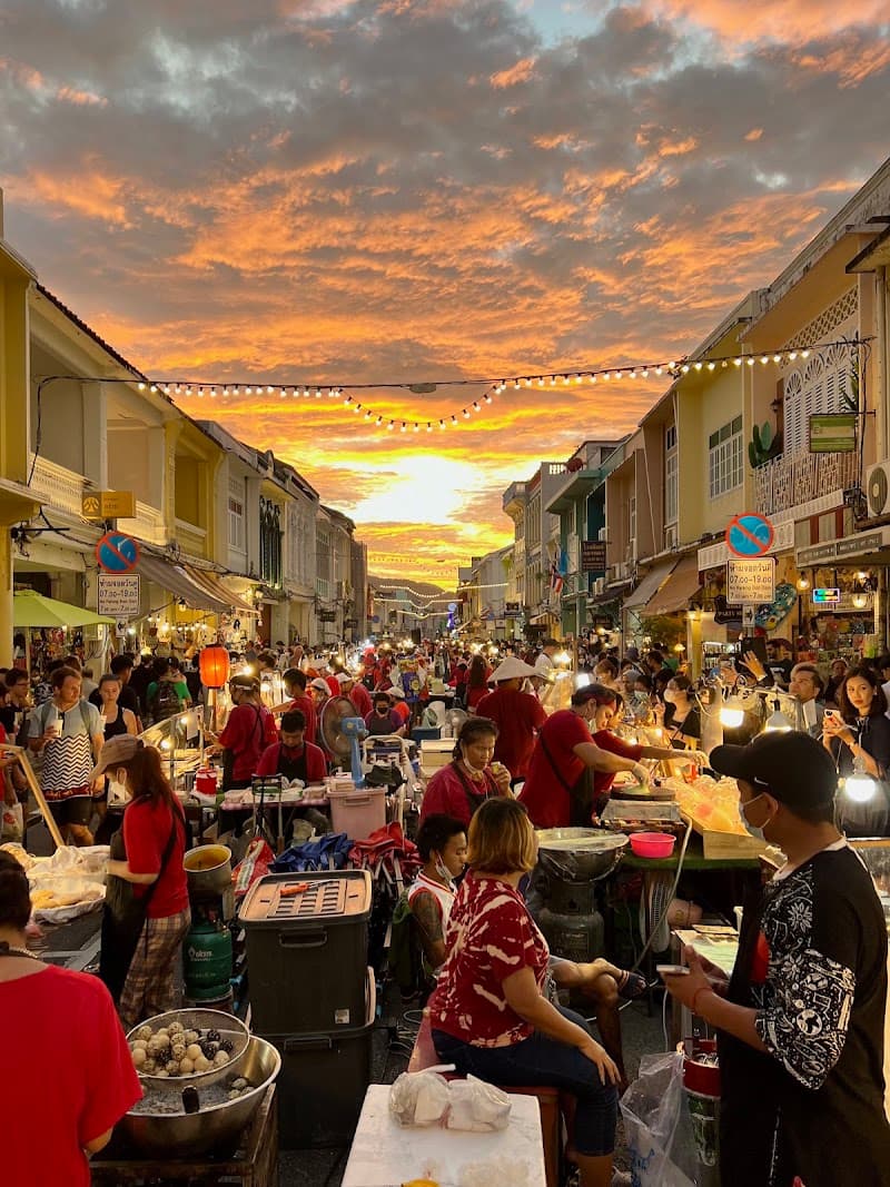 Phuket Old Town Sunday Market Food Stalls