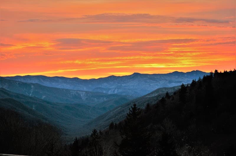 Scenic Drive to Newfound Gap Overlook