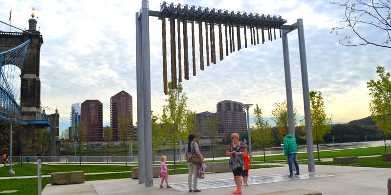 Smale Riverfront Park & Roebling Bridge Walk