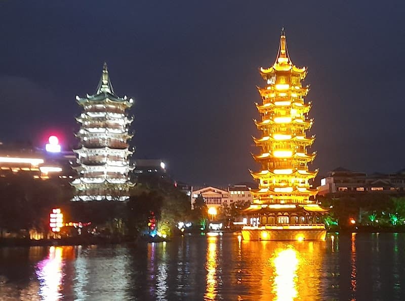 Sun & Moon Pagodas Park Evening Visit