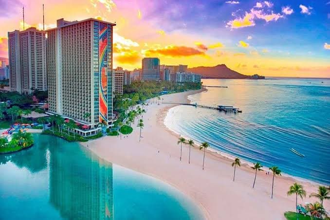 Waikiki Beach Sunset Swim