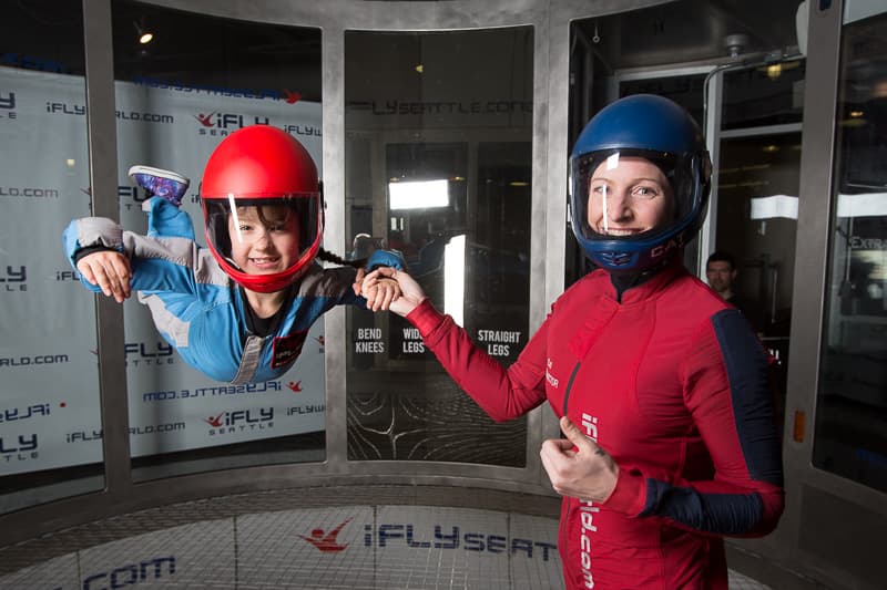 Zipline at iFLY Seattle